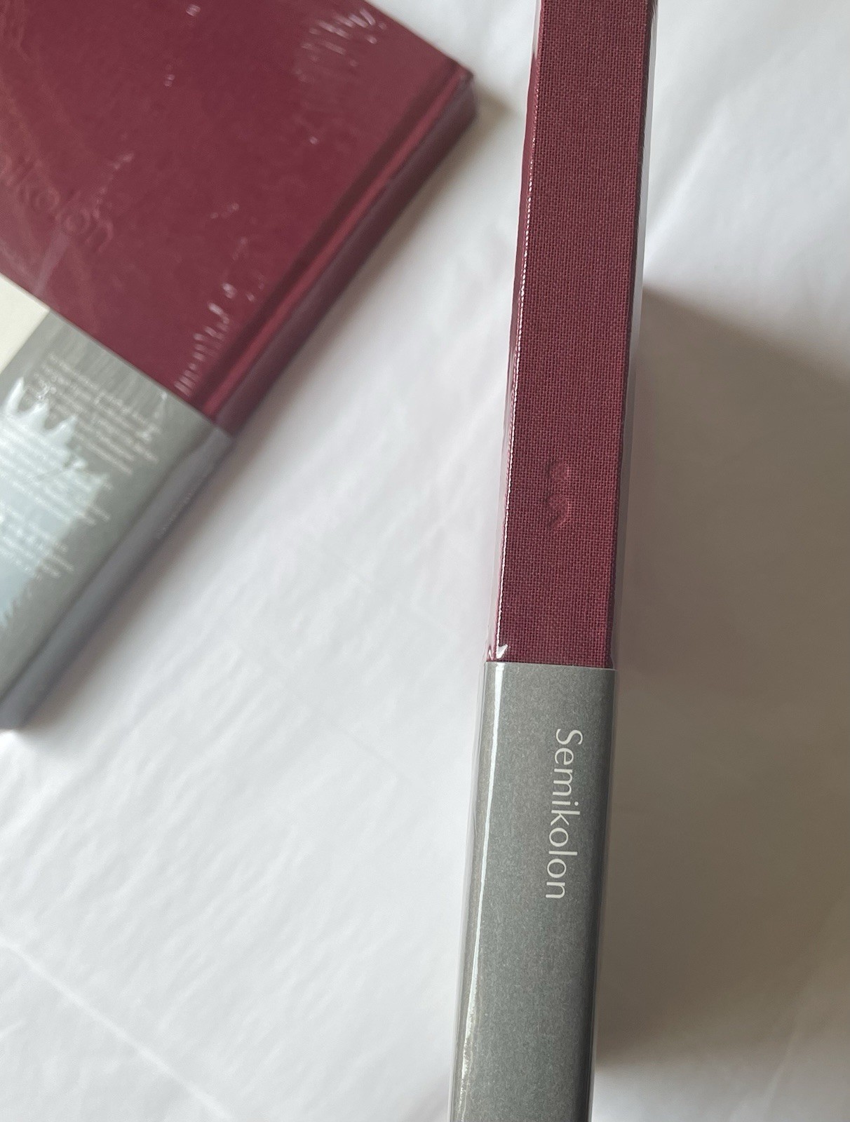 NEW Set of 2 BLANK Journal/Notebooks by Semikolon Fuschia/Raspberry Sealed