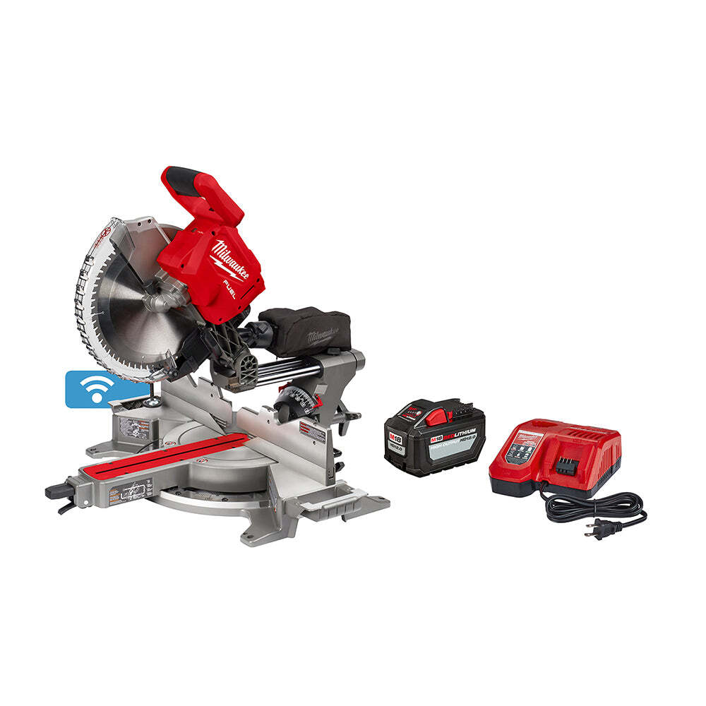 Milwaukee 2739-21HD M18 FUEL 18V 12″ Dual Bevel Sliding Compound Miter Saw Kit