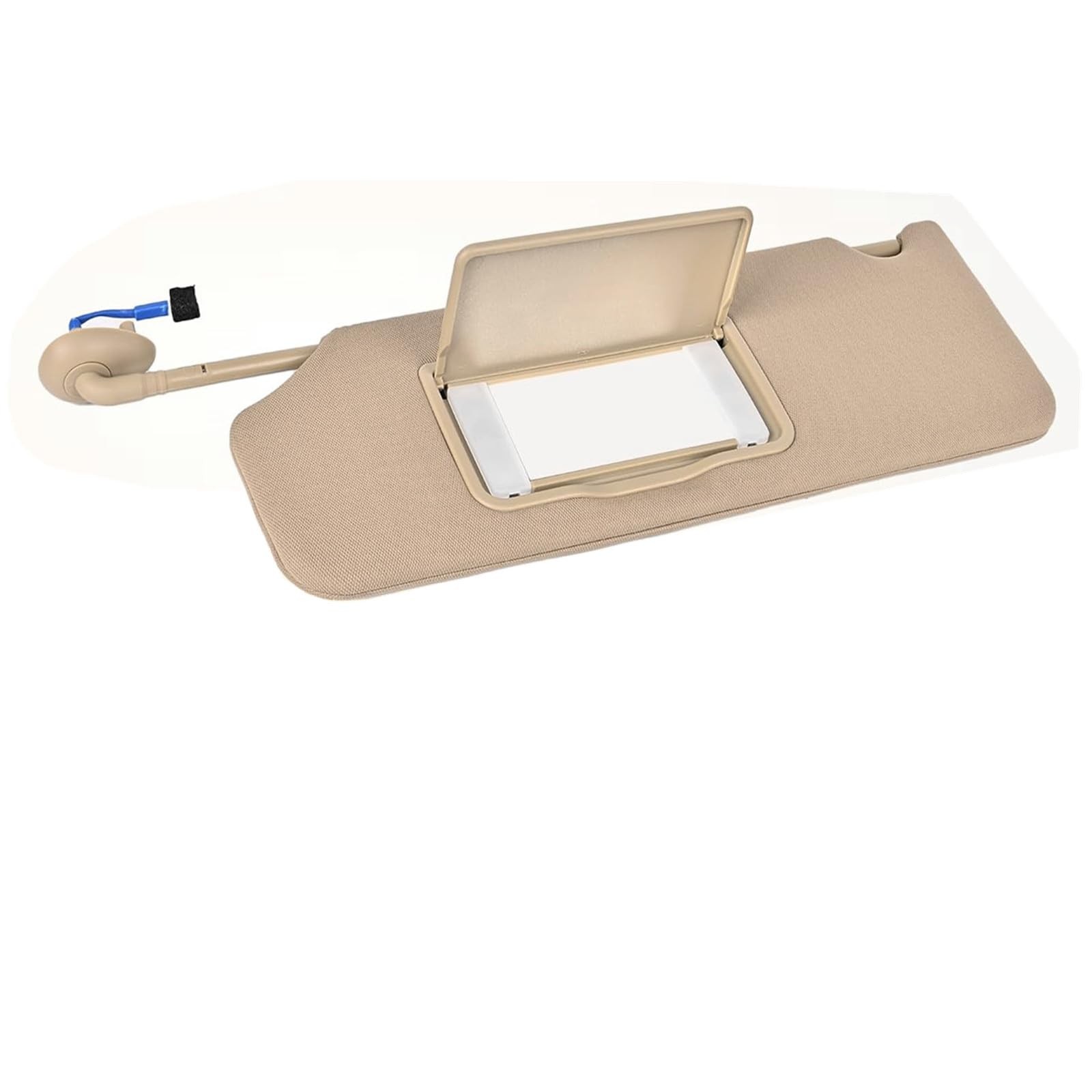 Sun Visor Driver LH Beige with Mirror Light for Pilot Ridgeline Passport 2016-23