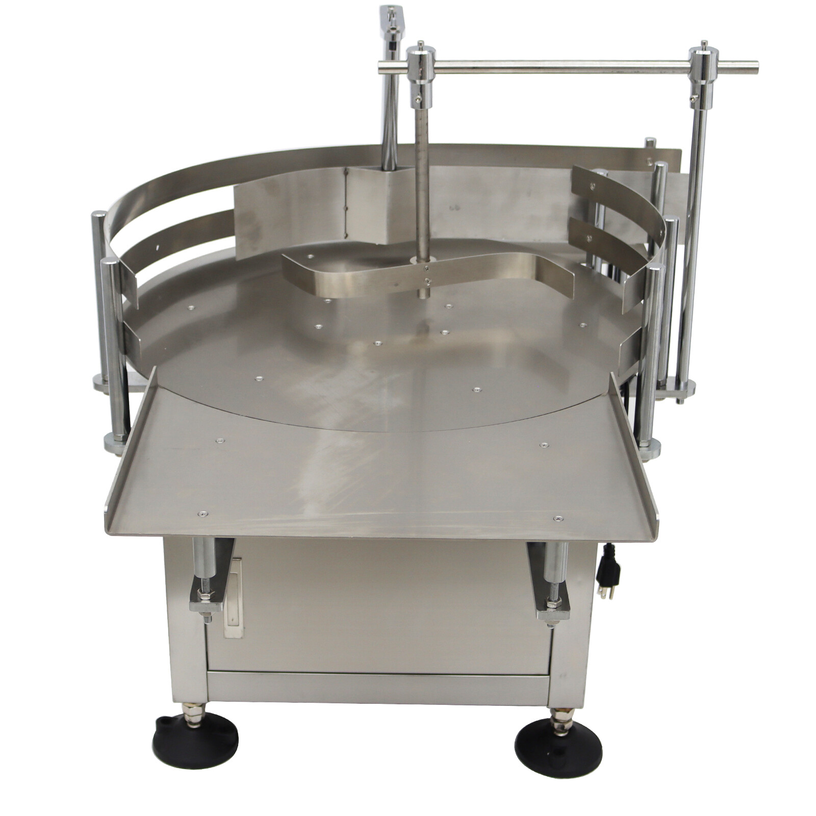 23.6» Desktop Automatic Bottle Organizer Sorter Collection Turntable Table 110V
