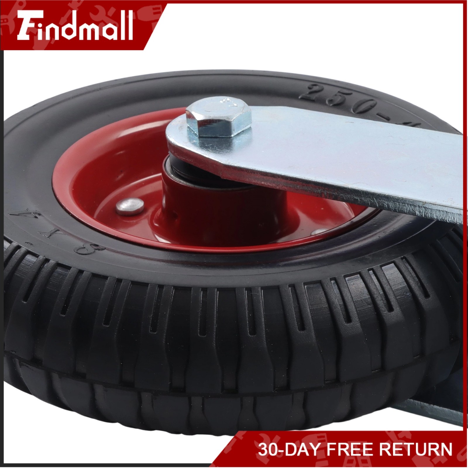 Findmall For Chain Link Fence 1-5/8-2In Diameter 8″ Caster Wheel Gate 400Lbs
