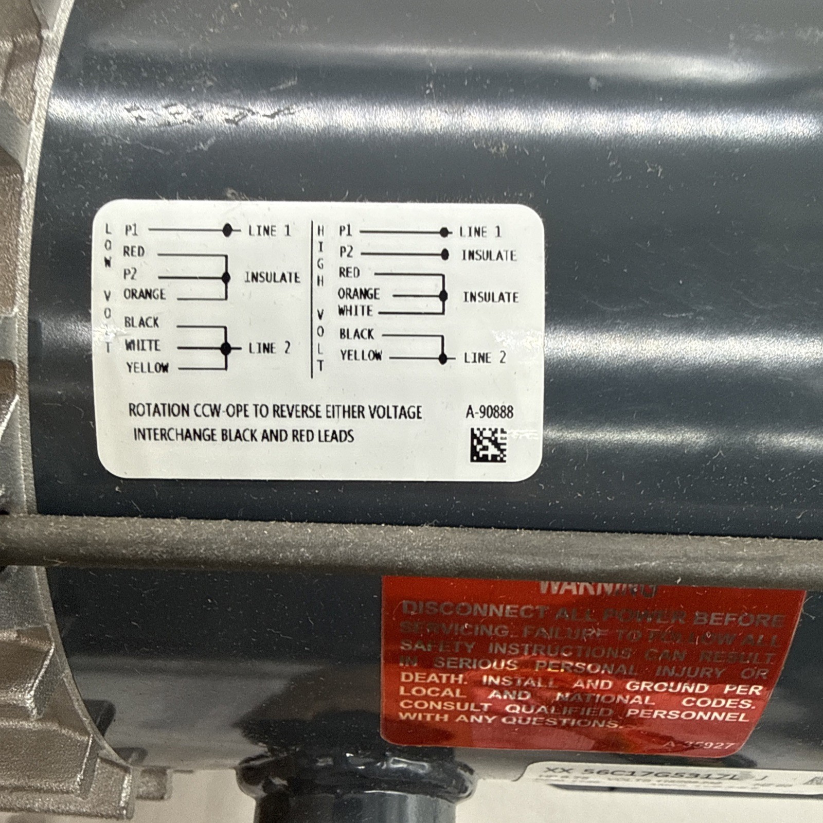 LEESON Hazardous Location Motor Class I/Class II, Rigid Base, 3/4 hp