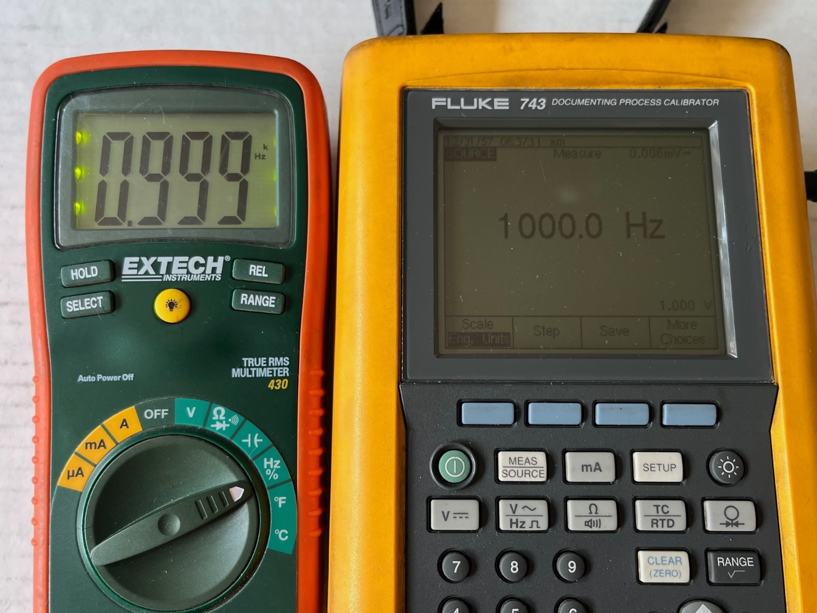 Extech 430 True RMS Digital Multimeter w/TL809 Test Lead Set in 2 Soft Cases