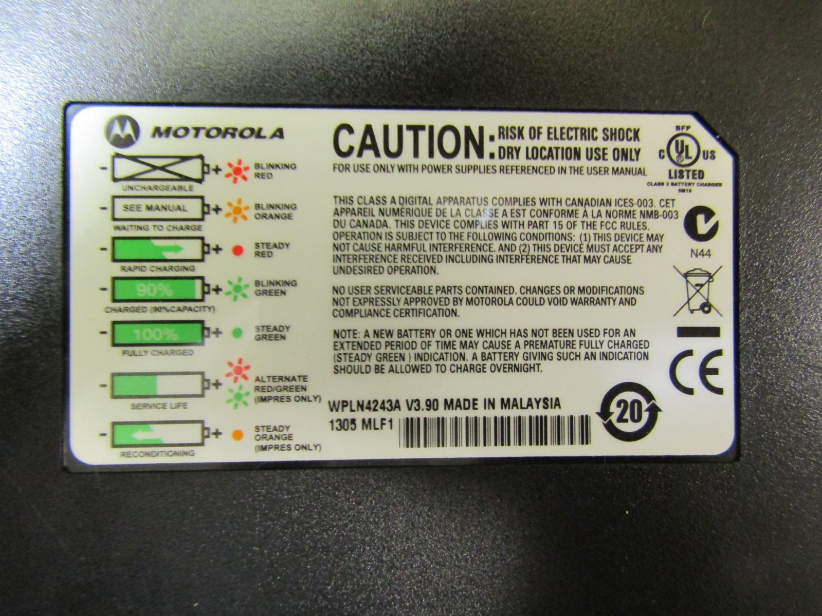 Lot of TEN Motorola Impres Charger WPLN4243 A For XPR6550 3500 Two Way Radios