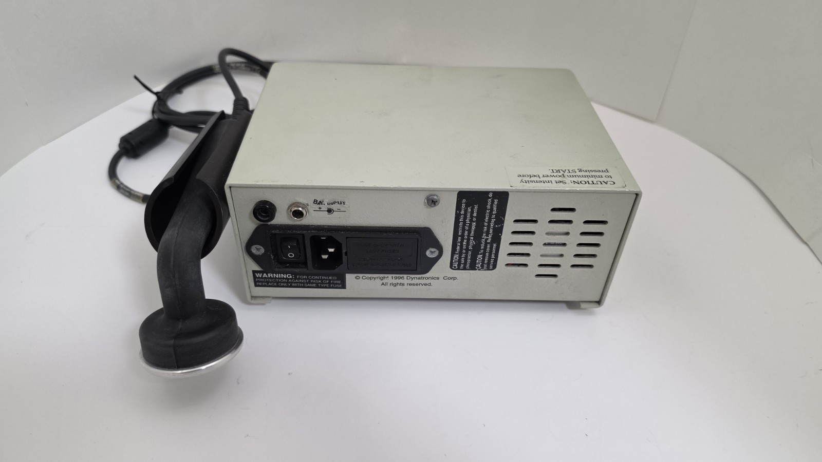 Dynatronics Dynamite Sound D125 Ultrasound Generator W/ 10cm Probe