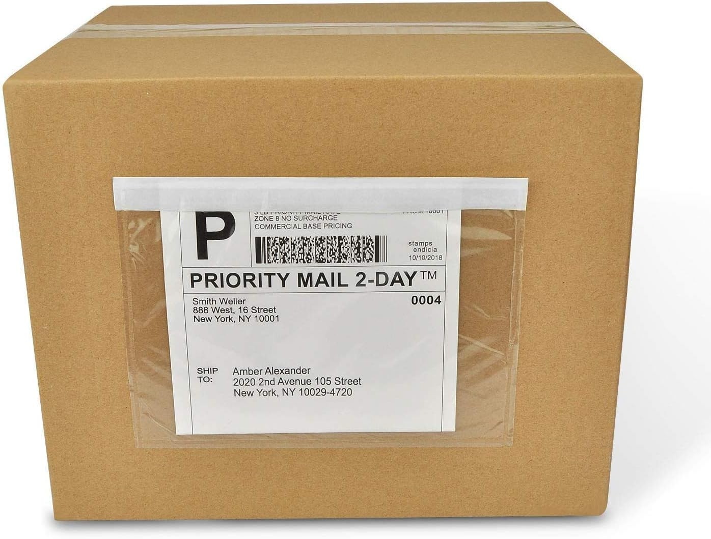 Shipping Label Sleeves Clear Self-Adhesive Packing Slip Pouches Envelope