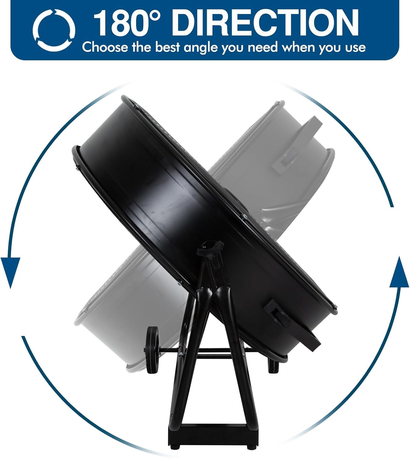 BILT HARD 24″ 8100 CFM Industrial Drum Fan 3 Speed for Garage UL Listed