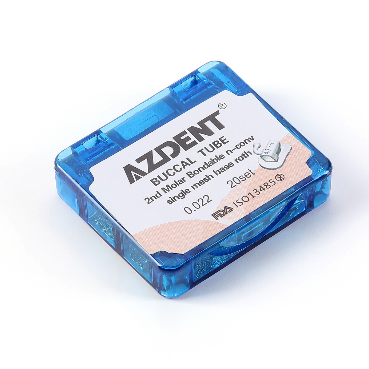 AZDENT Dental Orthodontic Buccal Tubes 1st Molar Bondable Non-Conv Roth /MBT.022