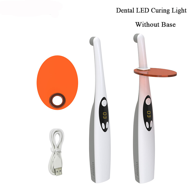 Dental Wireless Cordless LED Cure Curing Light Lamp 2200mw 1 Second Resin Cure