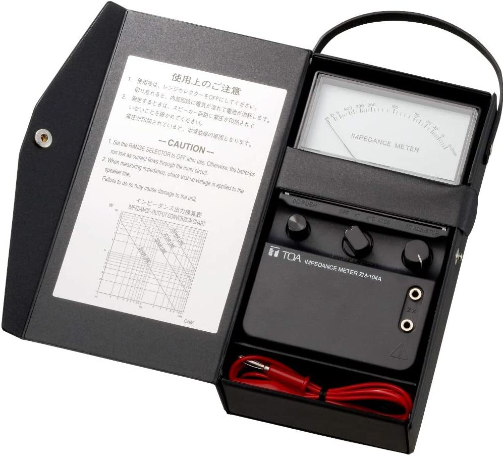 TOA ZM-104A Impedance Meter Handheld Battery Operated new Free Shipping