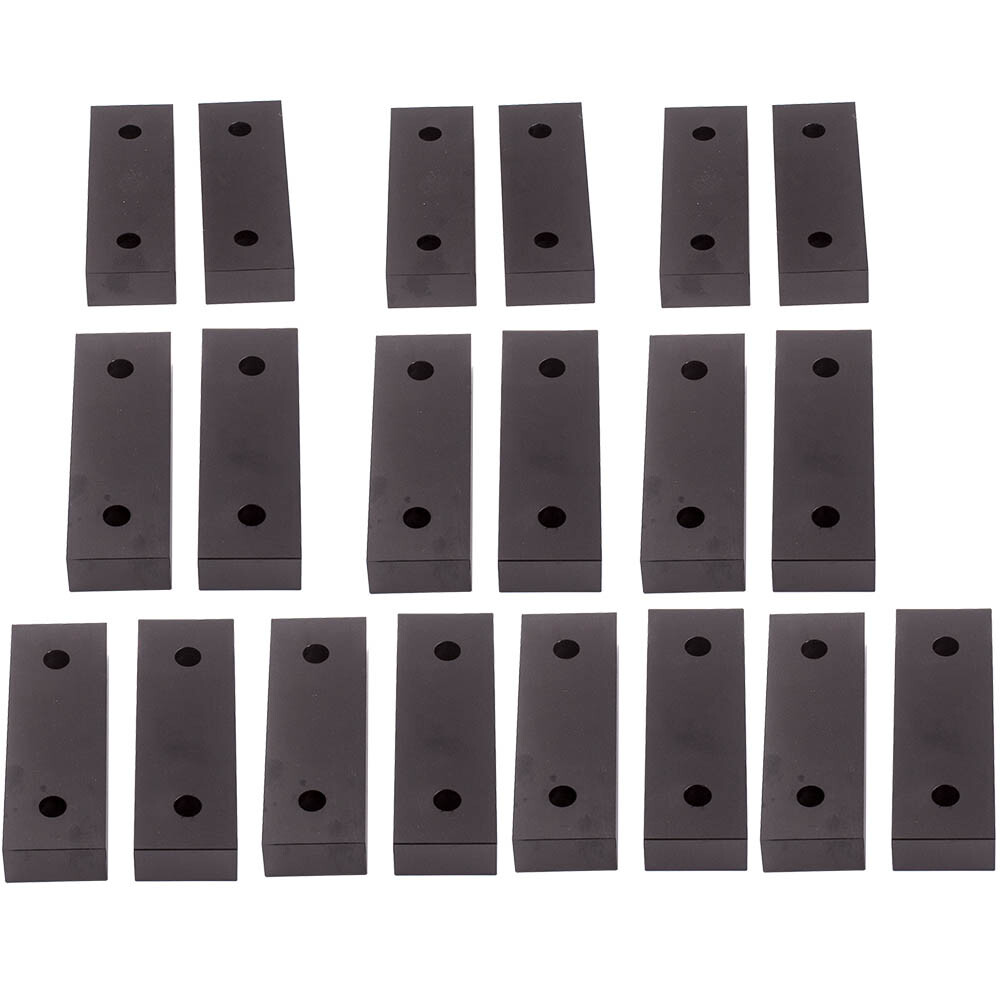 (10 PACK=20 Pieces) 6″x2″x1″ Machined Aluminum Soft Jaws Kurt 6″ Vise 6 x 2 x 1
