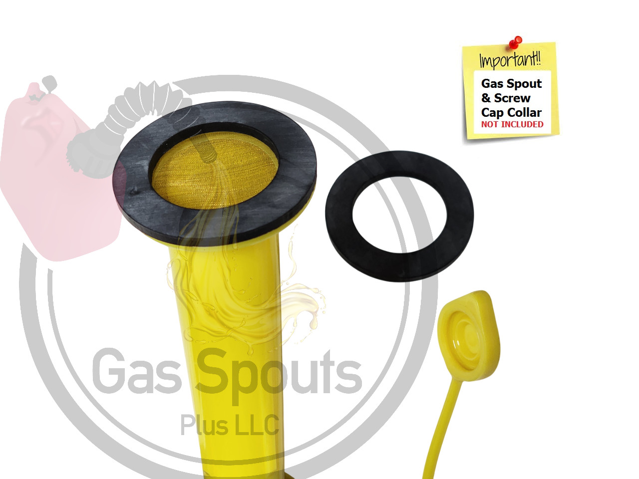 2-Pack Chilton Gas Spout Gaskets “STOP LEAKS” Glue it to spout FIX YOUR CAN MAN!