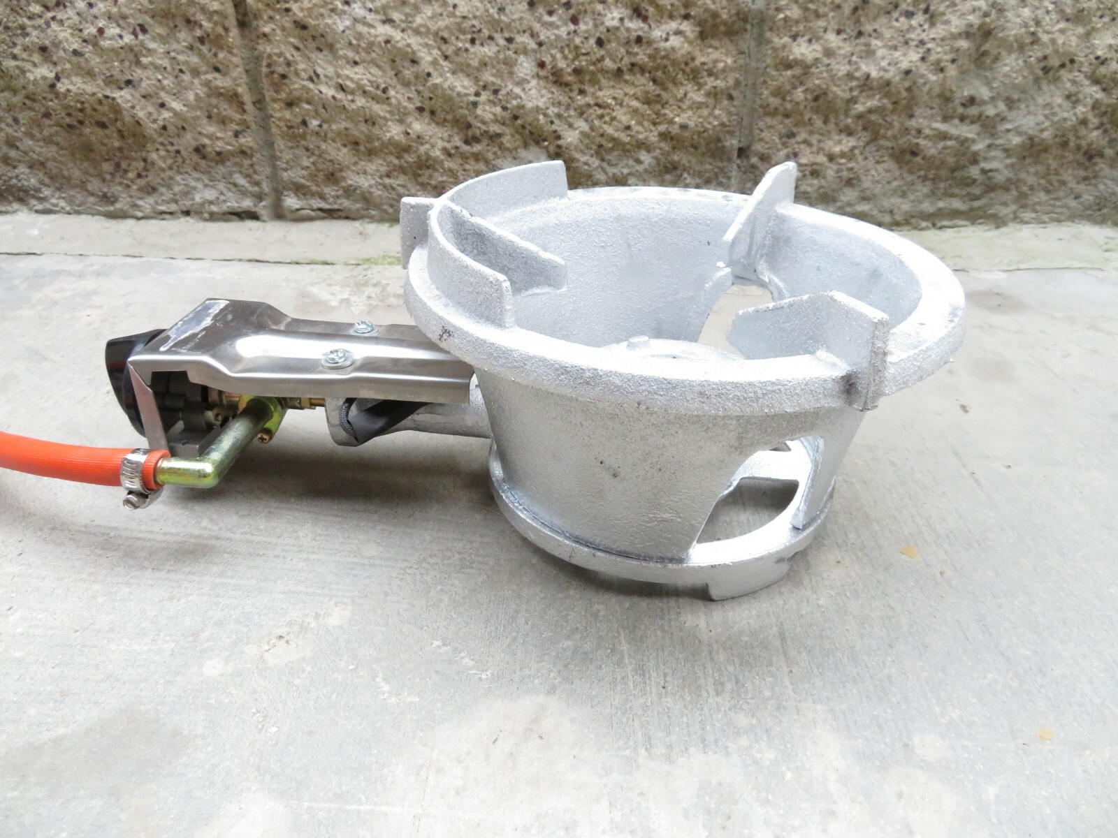 Compact 9″ High Pressure Propane Cast Iron Wok Stove Burner with Piezo Igniter