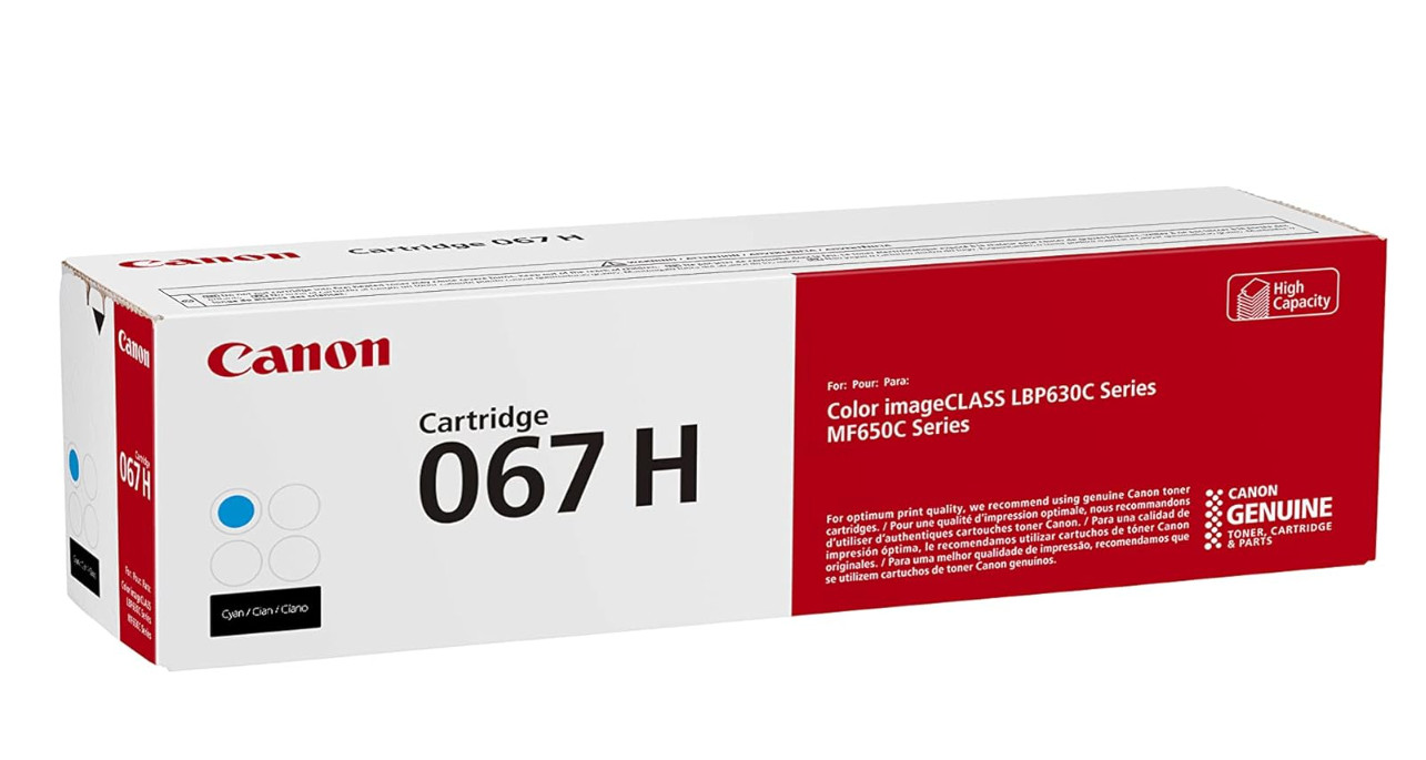 Canon 067H High-Yield Toner 4 Color Set –Works with LBP633Cdw MF653Cdw MF654Cdw