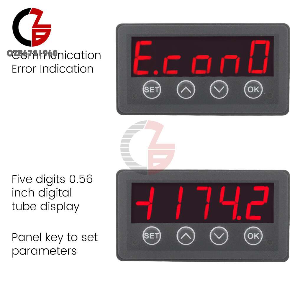 MODBUS-RTU Communication Display Meter RS485 Master-Slave-Monitorable DC 8-25V