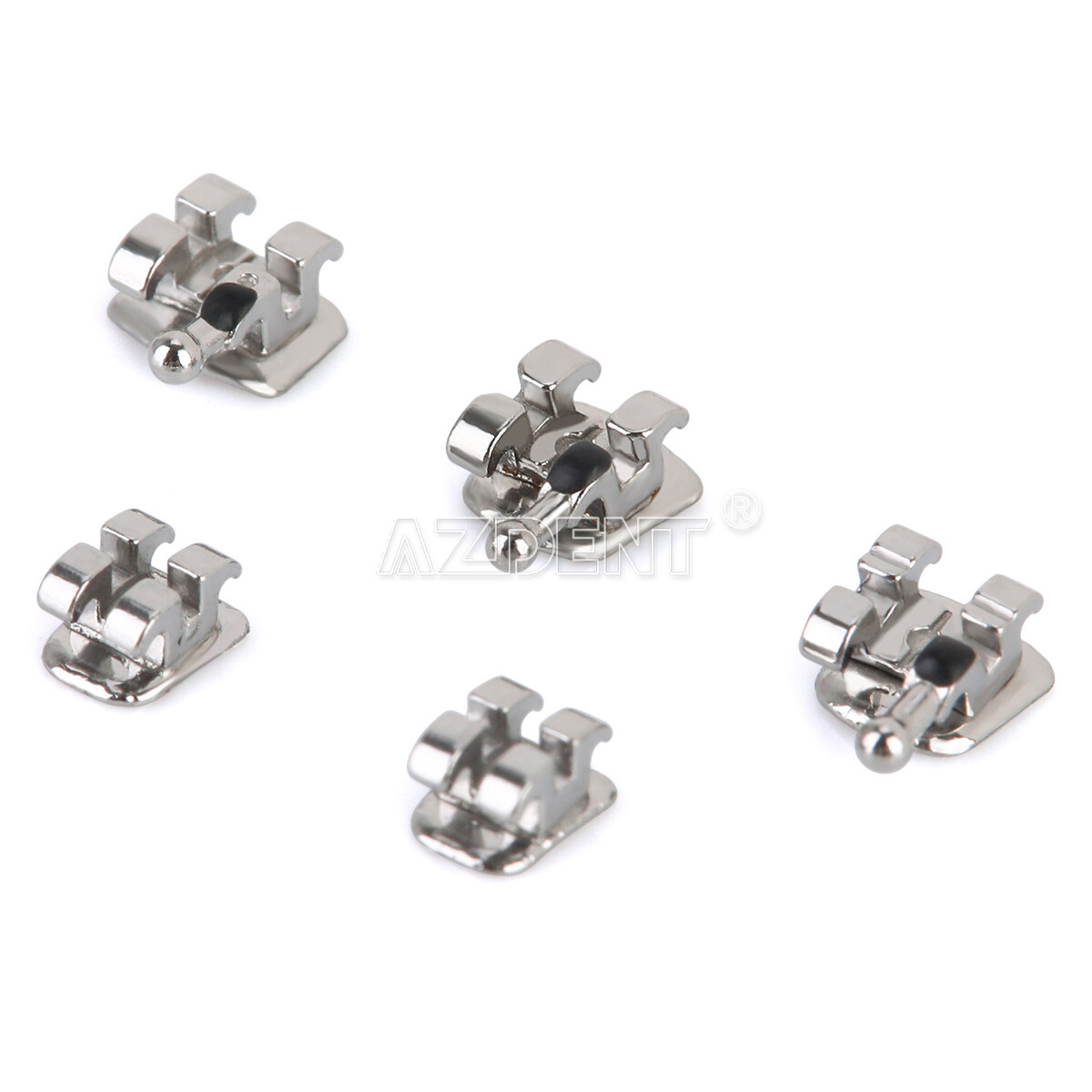 AZDENT Dental Orthodonic Bracket Brace Mini Standard Roth MBT 018 022 Hook 3/345