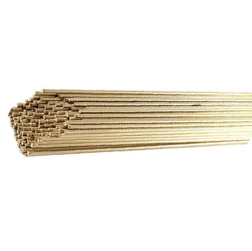 2 lbs Low Fuming Bronze Brazing Rod Bare RBCuZn-C 1/16” X 36″ Bare Brazing Rod