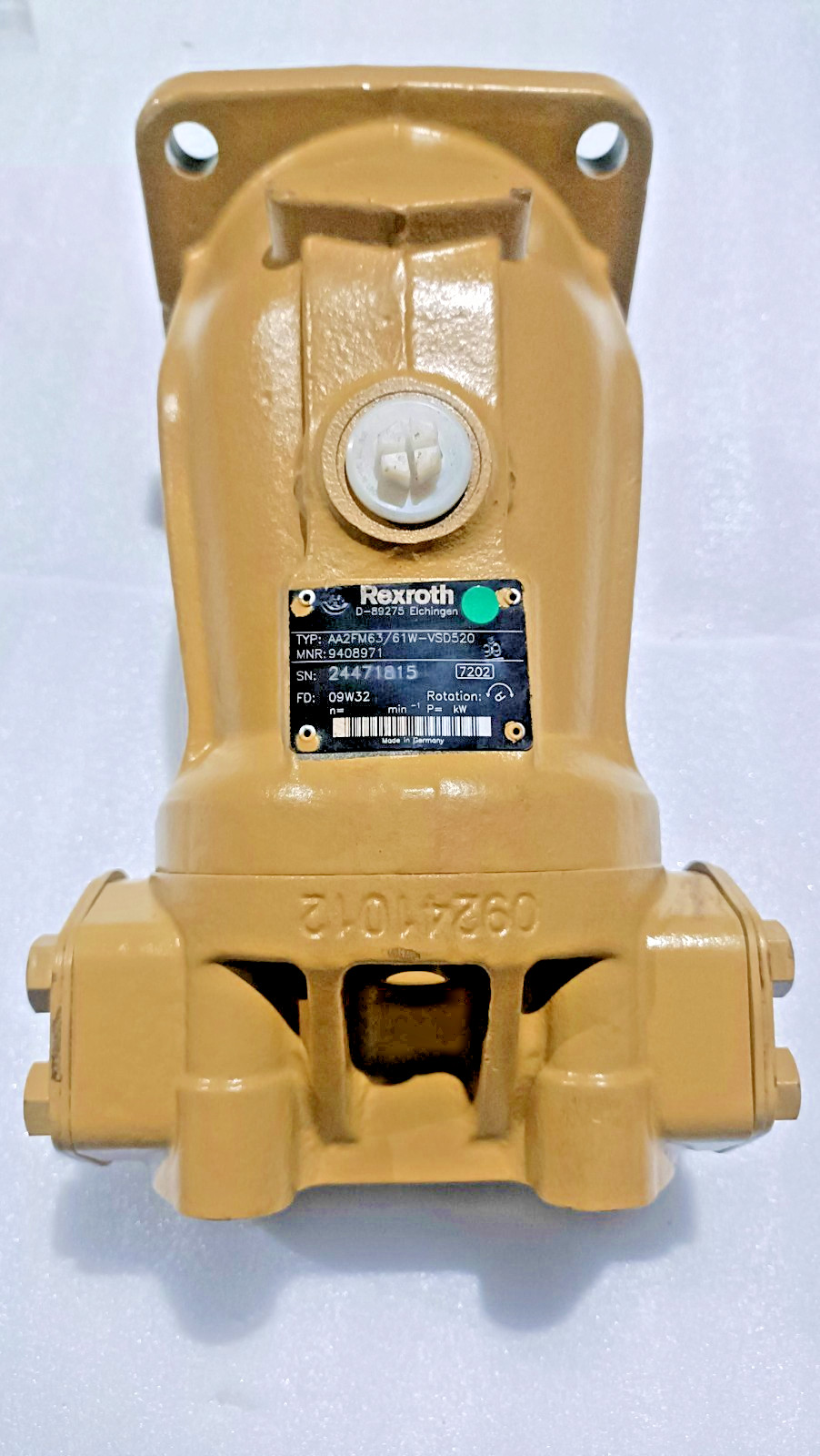 Rexroth AA2FM63/61W-VSD520 Axial Piston Motor MNR: 9408971 FG:09W32 NEW-UNUSED