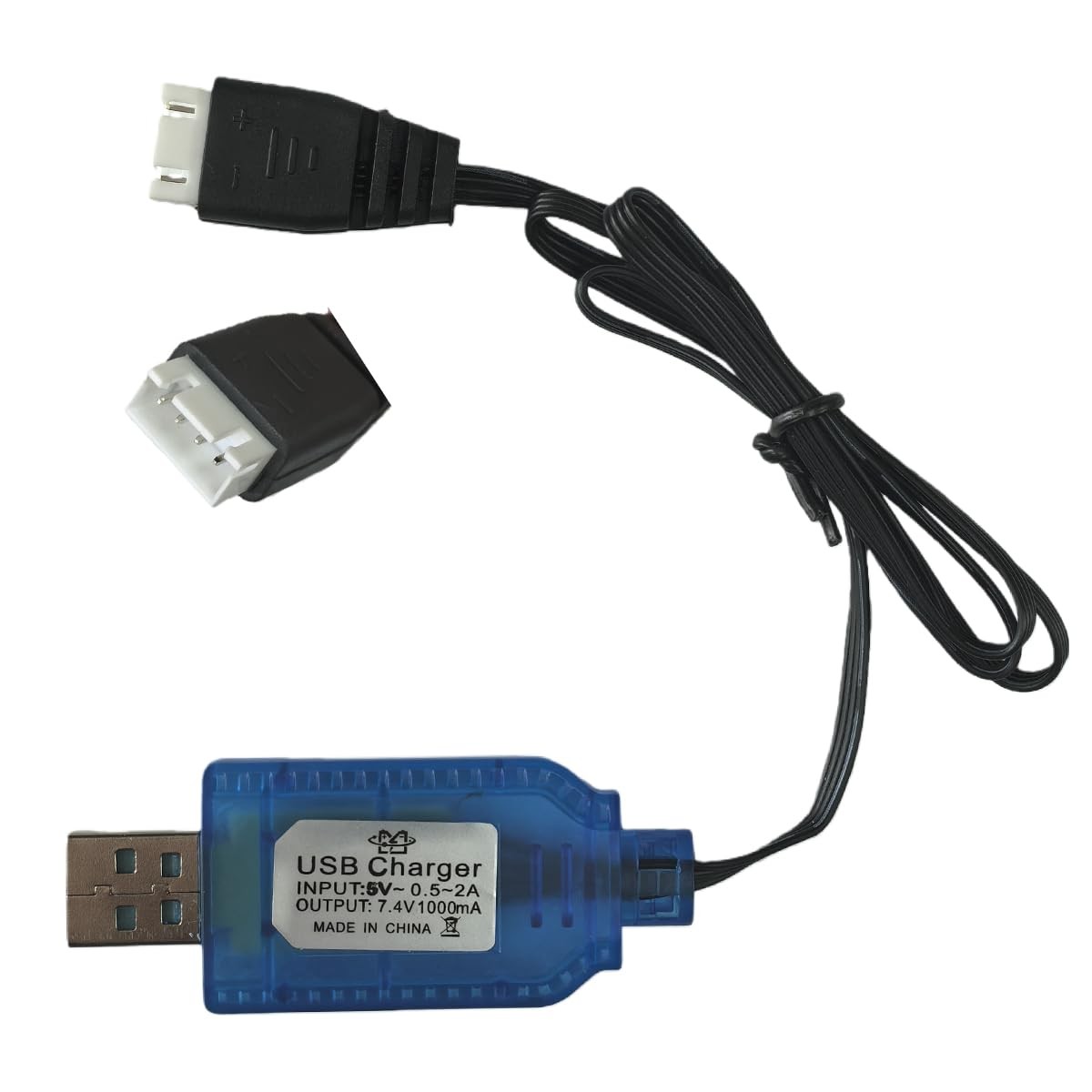 7.4V USB Charger Cable with XH-4Pin Plug Universal Compatible RC Car RC Plane…