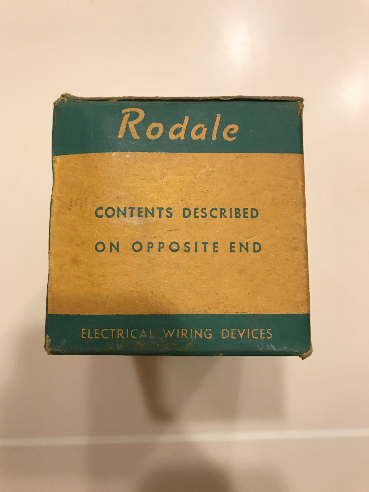 NOS-Rodale 548-Surface Range Receptacle-50A-250V-3 wire-Made in USA-mid-century