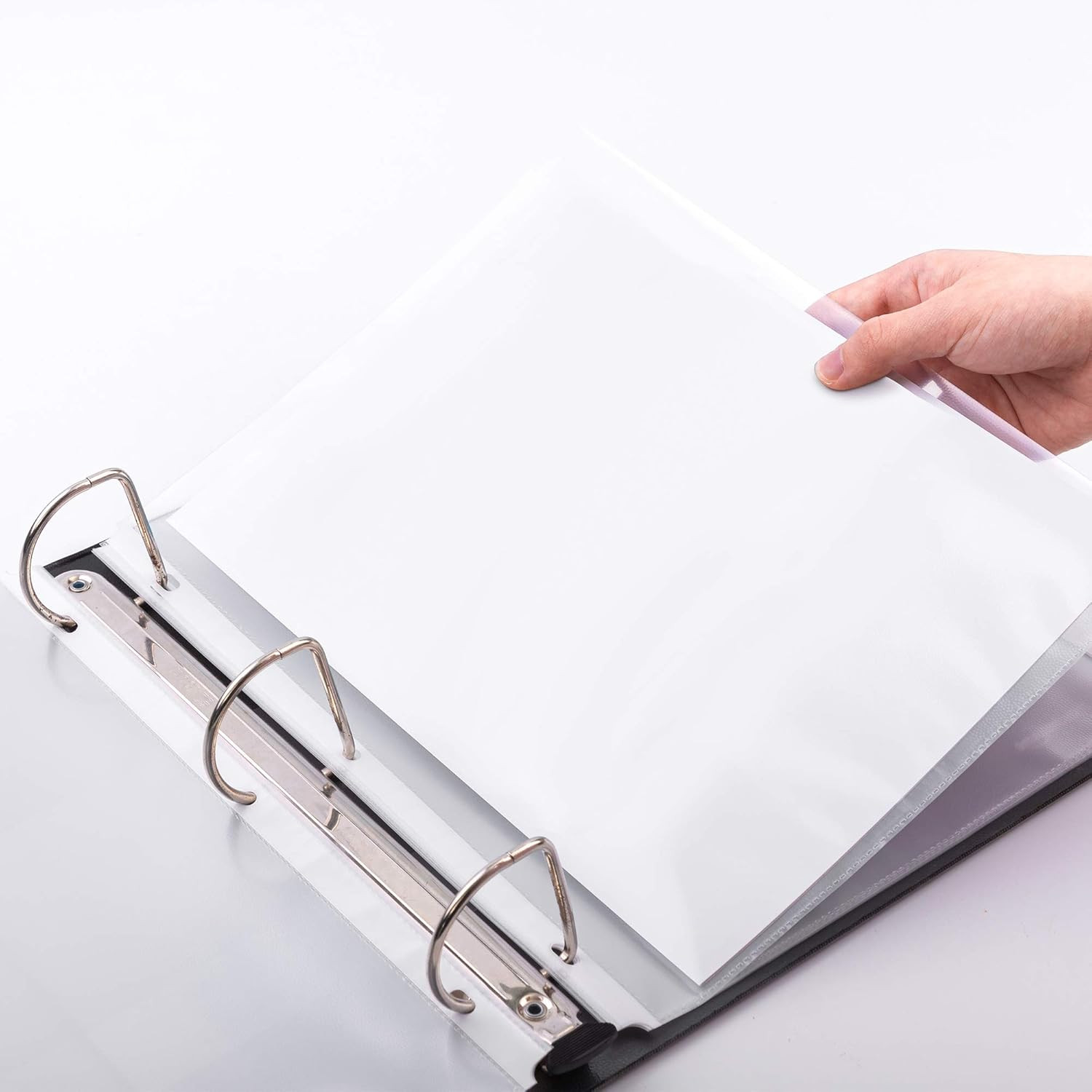 Amazon Basics Clear Sheet Protectors for 3 Ring Binders, 200 Pack, 8.5×11 in