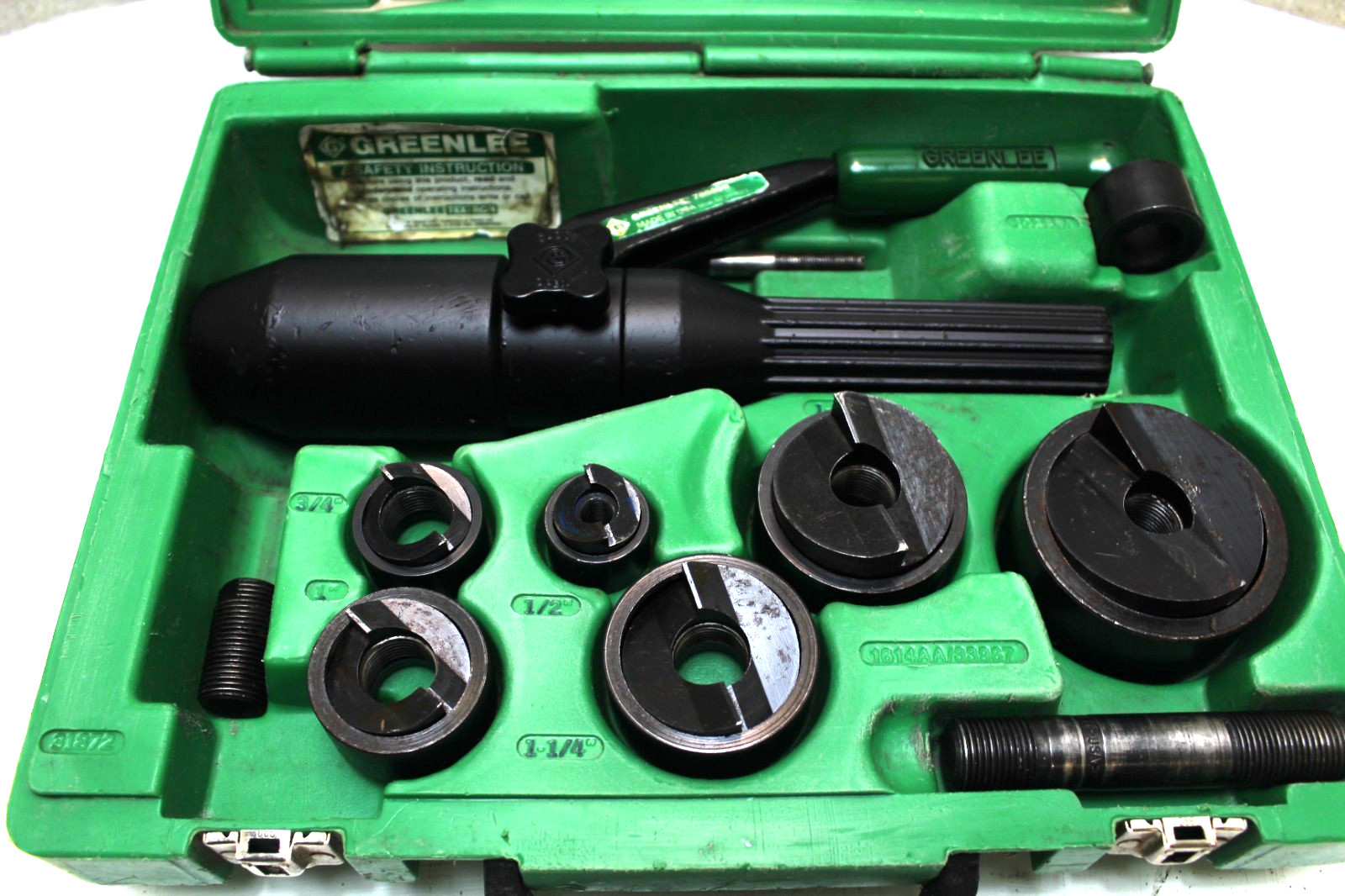 GREENLEE 7906/7806 SB Quick Draw Hydraulic Knockout Set (100% TESTED)