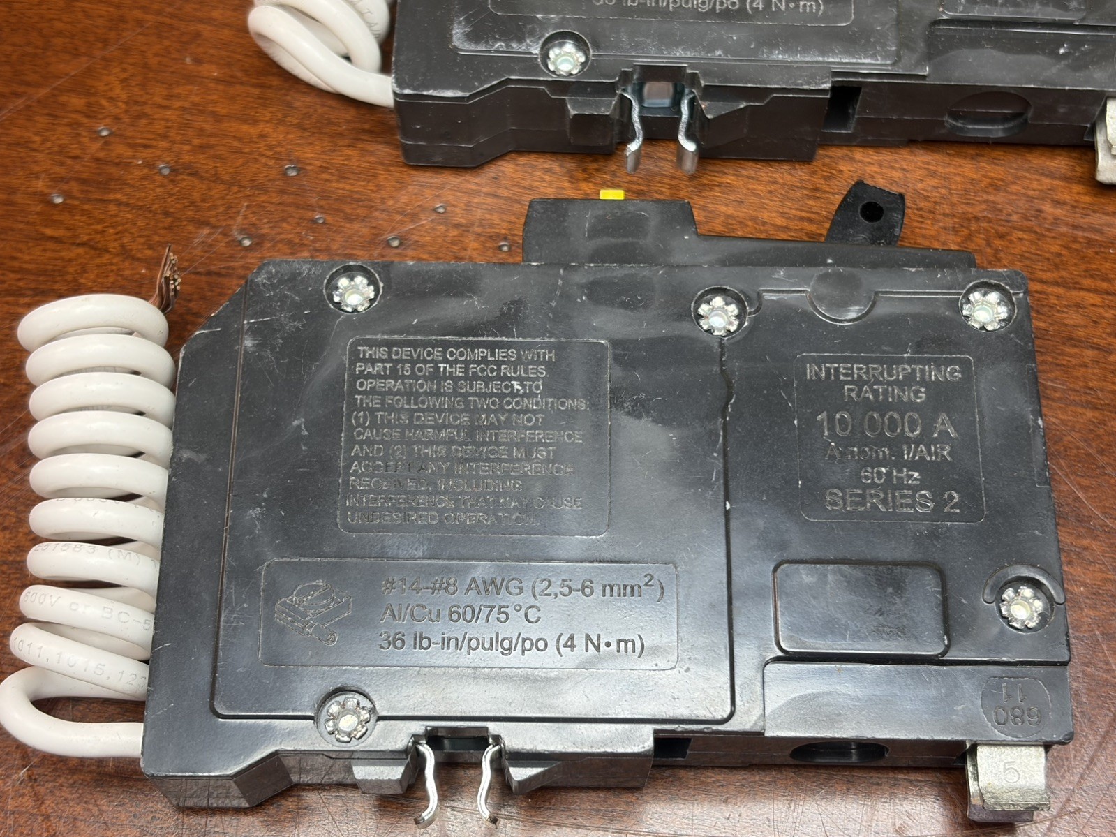 Set of 2X QO120GFI SQUARE D QO 1P 20A GFCI CIRCUIT BREAKER PIGTAIL QWIK-GARD