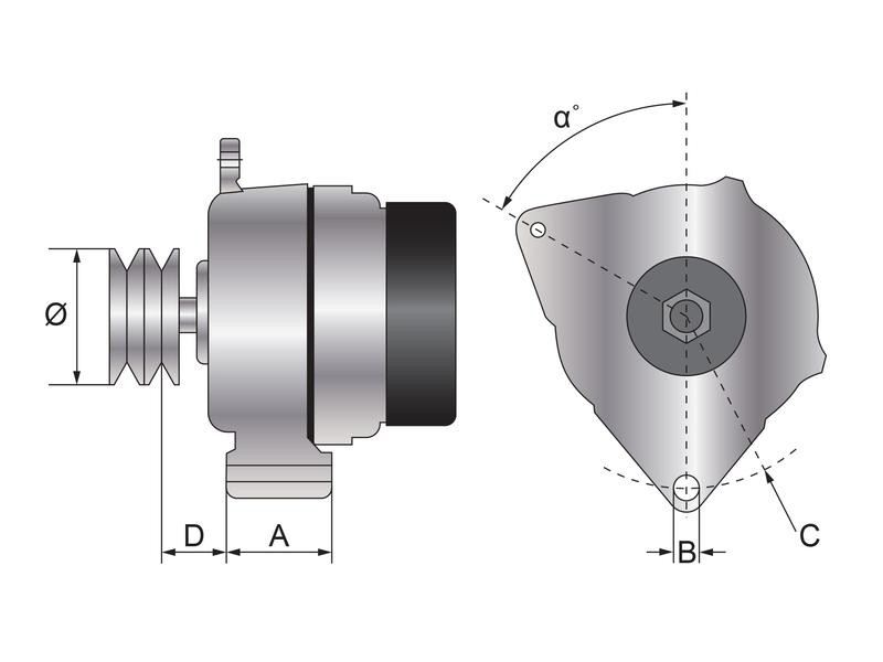 Sparex® Generator 14V 90A