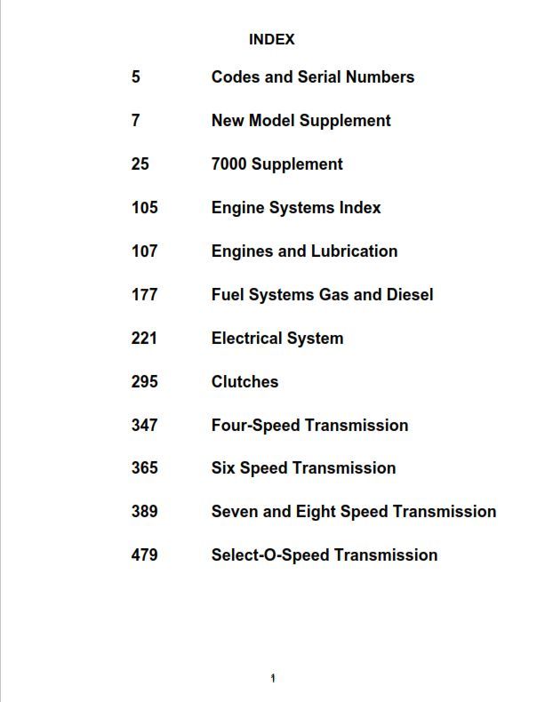 Ford 2000 3000 4000 5000 7000 (3400-5550) Tractor Service Shop Manual 1965-1975