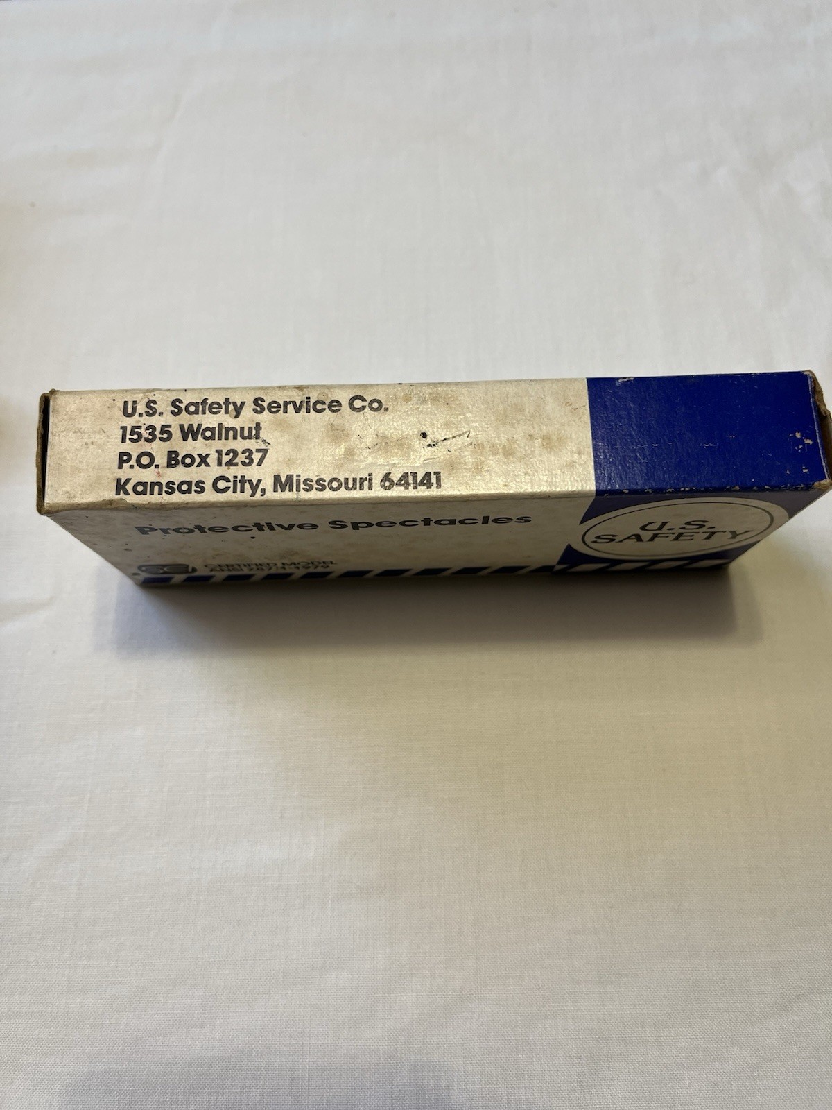 Vintage Retro U.S. Safety Protective Spectacles glasses Gray ANSI Z87.1 w/ Box