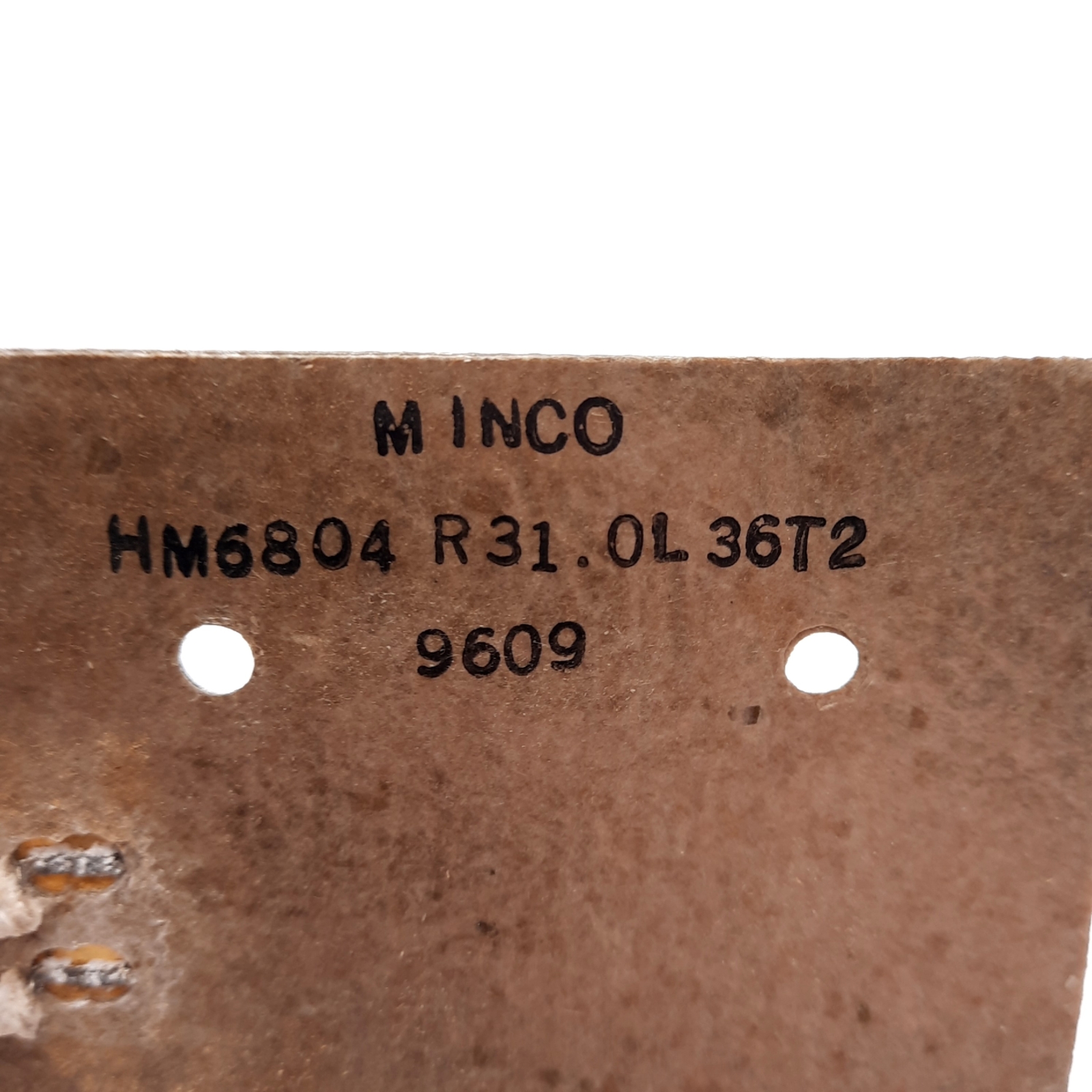 Minco HM6804R31.0L36T2 Flexible Heater 31Ω, 3in x 3in, 6.5in² Heating Area, 9.0A