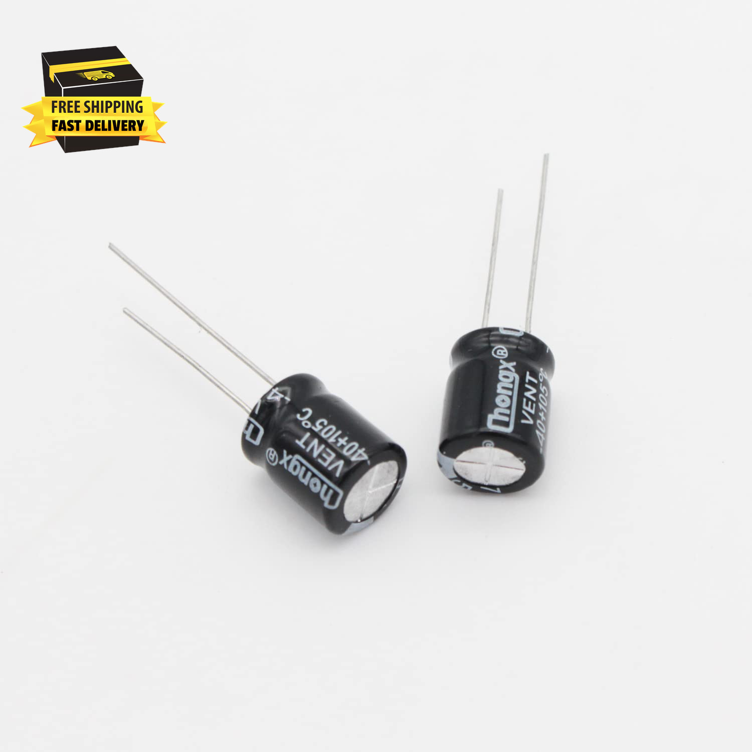 (Pack of 10) Capacitor 470Uf 35V, Aluminum Electrolytic Capacitors 105 C ±20% fo