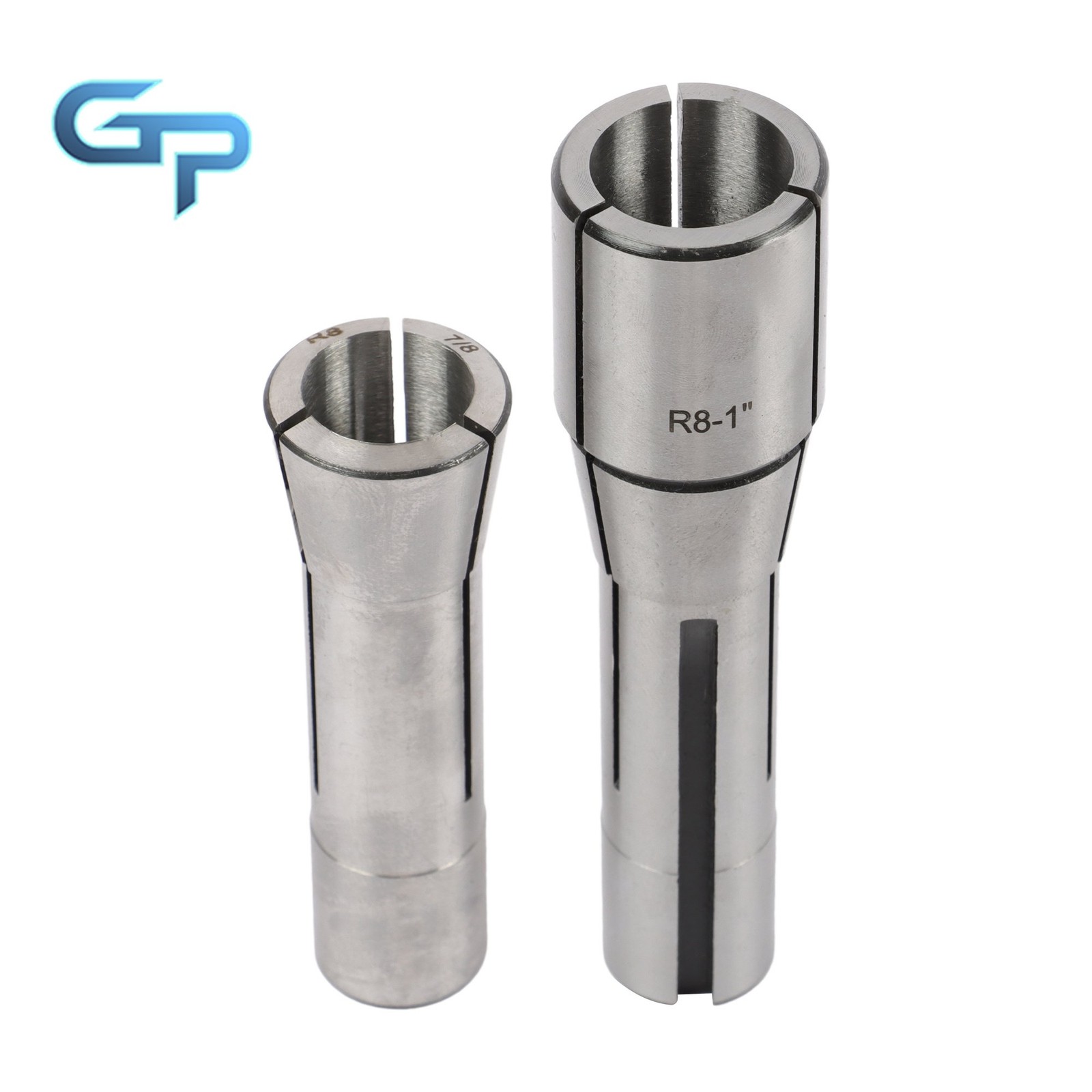 8 Piece R8 Collet Set 1/8″ 1/4″ 3/8″ 1/2″ 5/8″ 3/4″ 7/8″ Precision Ground