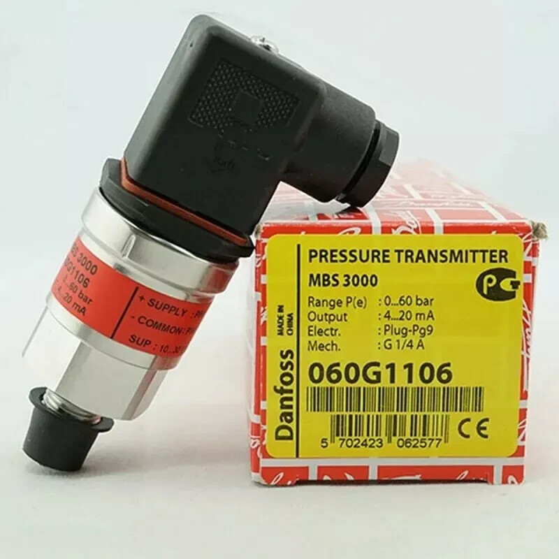 1PC- Danfoss 060G1106 Pressure transmitter, MBS 3000, 0.00bar-60.00bar- NEW