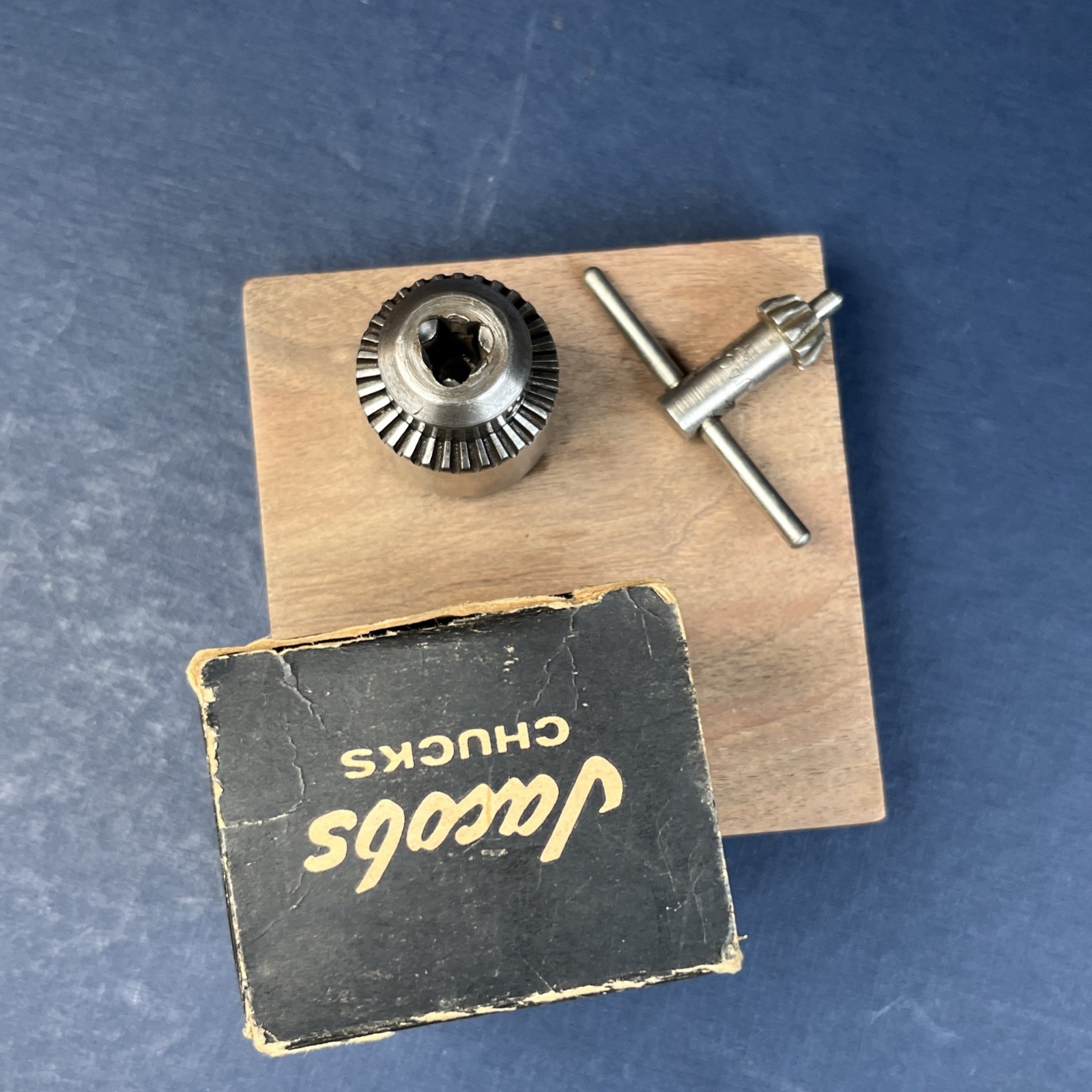 Jacobs No. 7B Drill Chuck, 0 to 1/4″ capacity, 3/8-24 mount, Hartford, USA