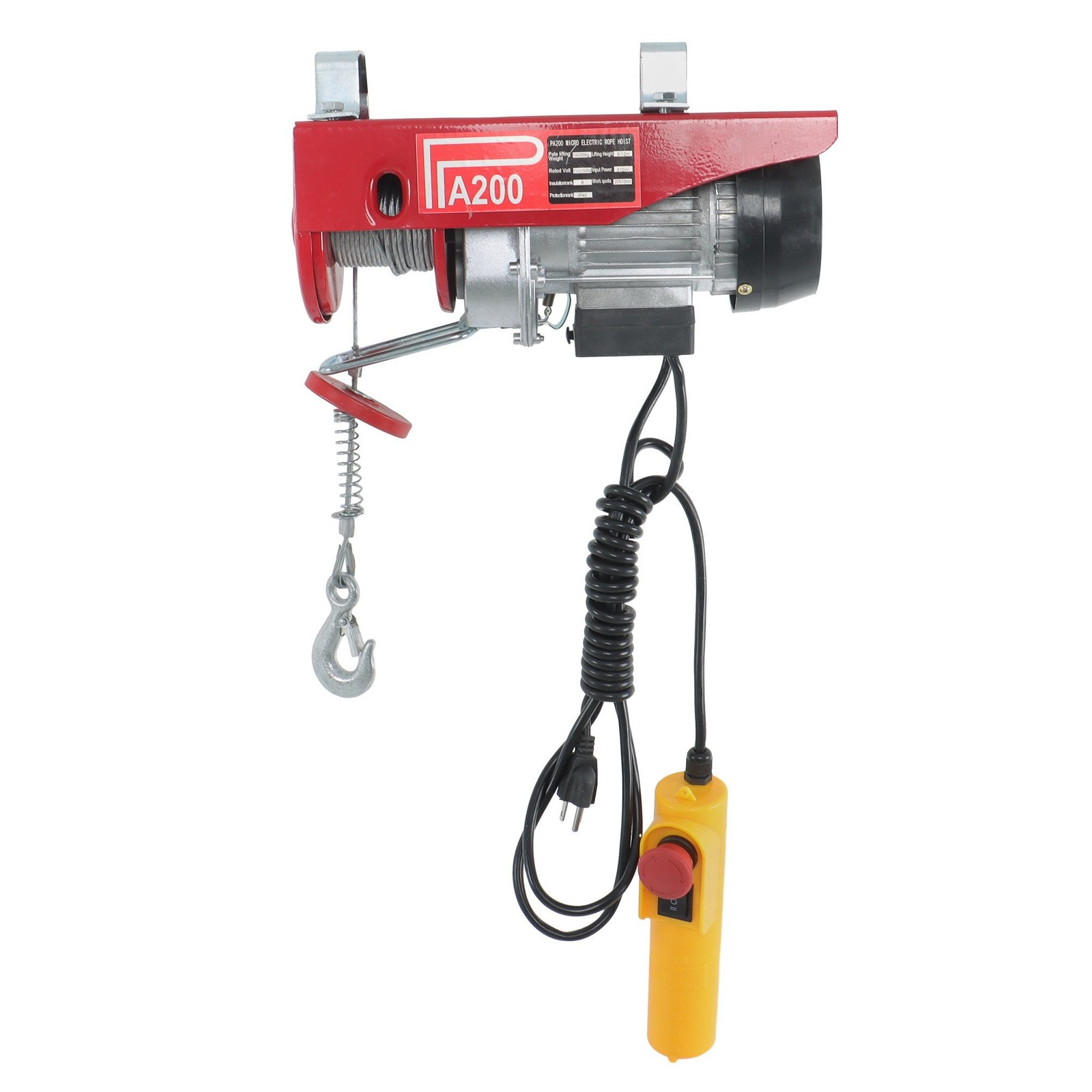 LABLT 440lbs / 200kg 110V Mini Electric Hoist 6.6 ft Wired Remote Control