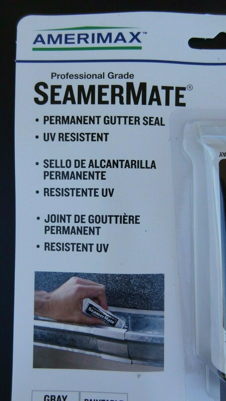 Amerimax SeamerMate Permanent Gutter Seal UV Resistant Paintable Gray 85127