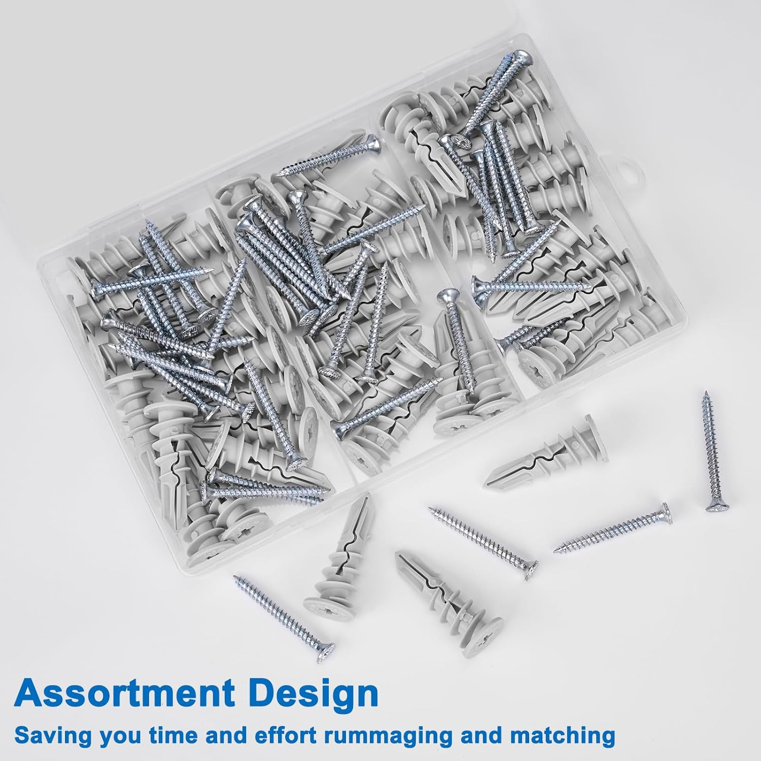 Self Drilling Drywall Anchors, 84PCS Heavy Duty Dry Wall Anchors and Screws Kit
