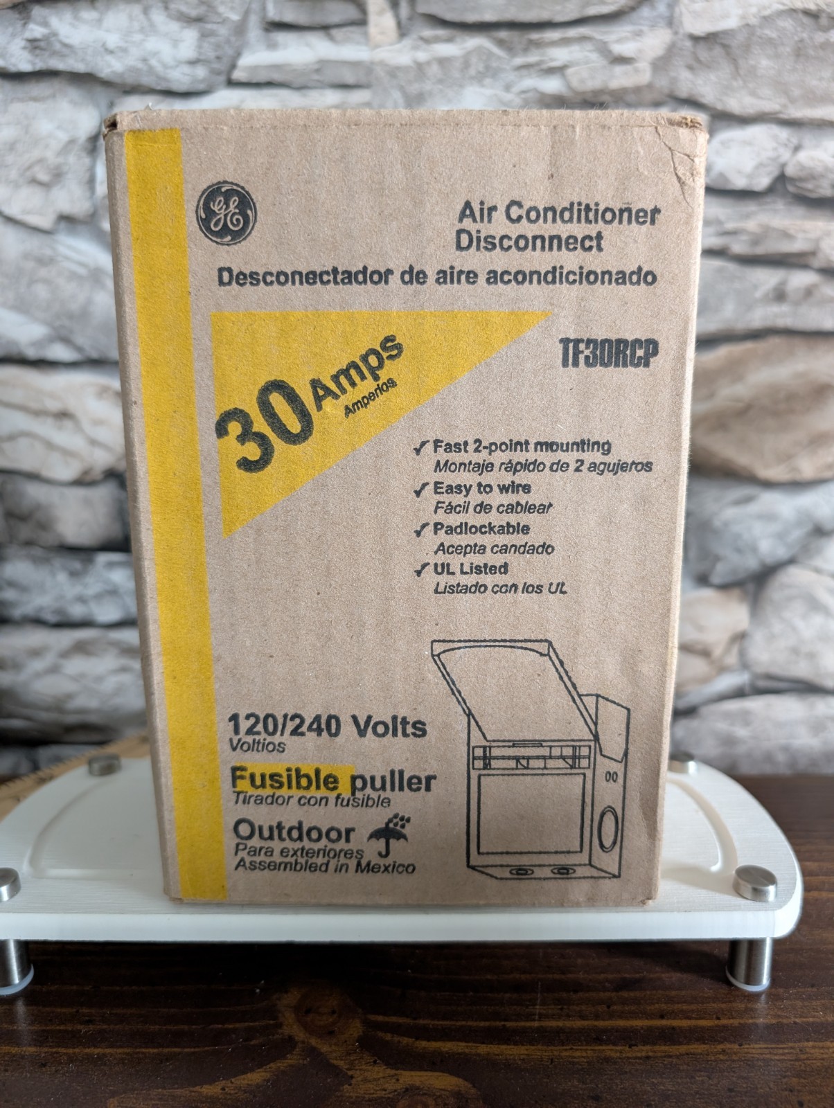 Genuine GE Air Conditioner Disconnect TF30RCP 30 Amps Fusible NEW Boxed