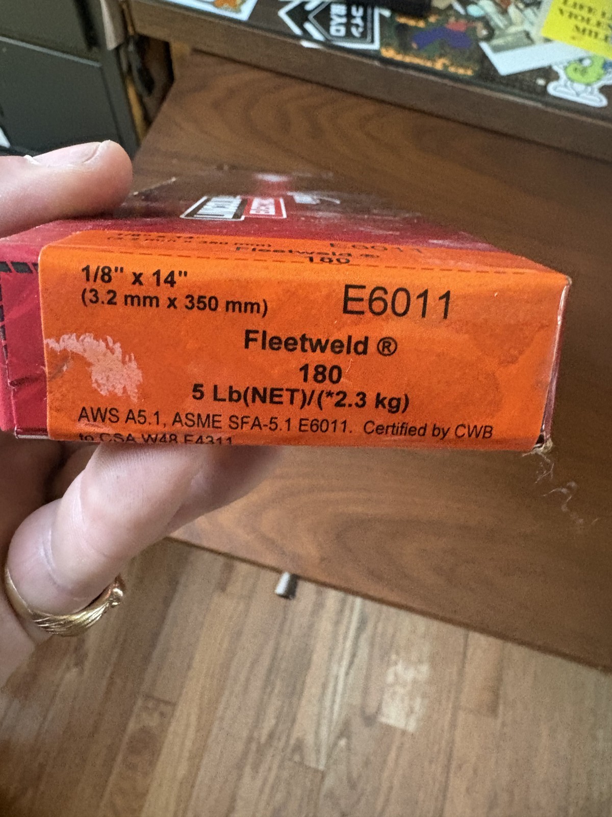 LINCOLN ELECTRIC 1/8″ x 14″ FLEETWELD 180 E6011 Stick Electrode Nascar ISO 14001