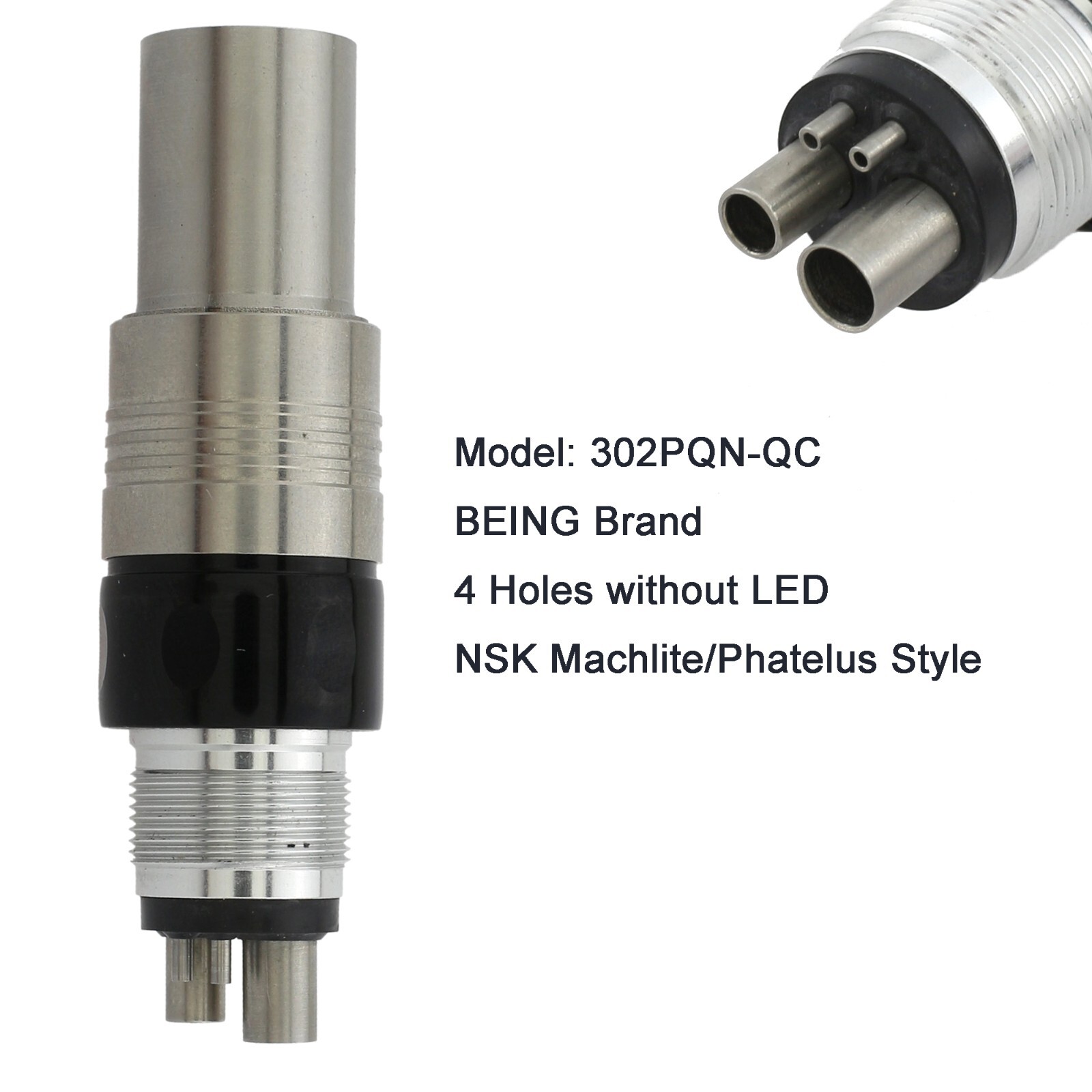 BEING Dental Fiber Optic Turbine High Speed Handpiece NSK Coupler 4 6 Hole LED