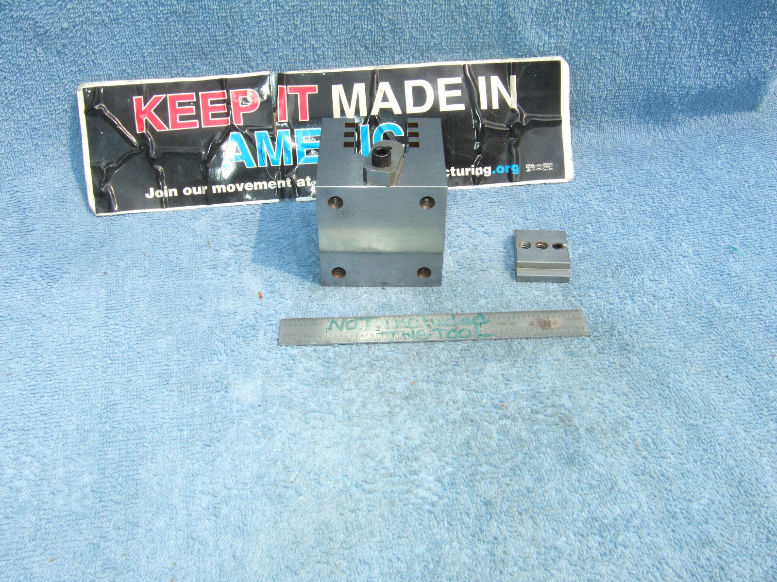 HERMANN SCHMIDT TYPE UCV W/CLAMP SQUARE GRIND V-BLOCK TOOLMAKER MACHINIST USED