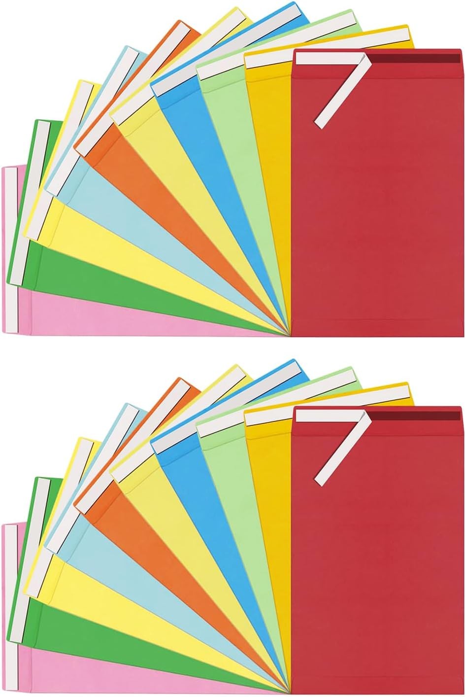 20 Pcs 6×9 inches Colored Catalog Envelopes self seal 28lb Colorful Printable