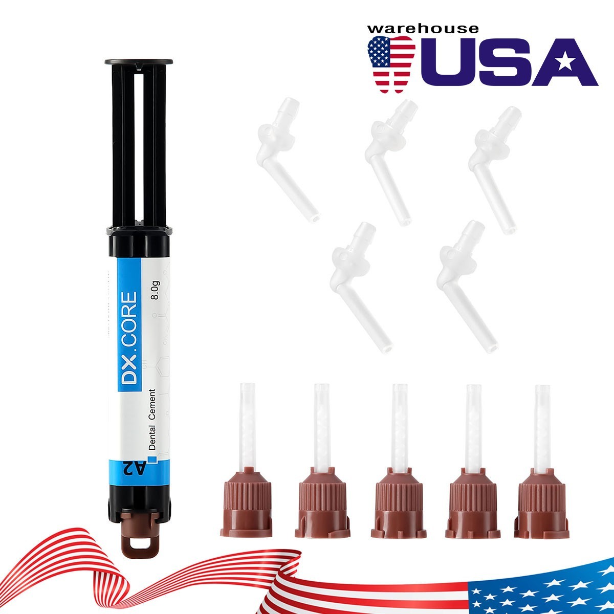 1 PC DX.CORE Dental Dentex Dual Cure Composite Resin Core Build Up A2