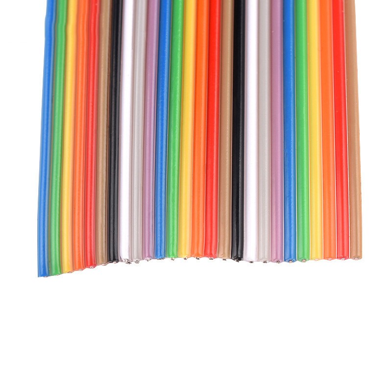 Cable Wire 10 14 16 20 26 34 40 Way Ribbon Cable Multi Coloured Dupont Ribbon