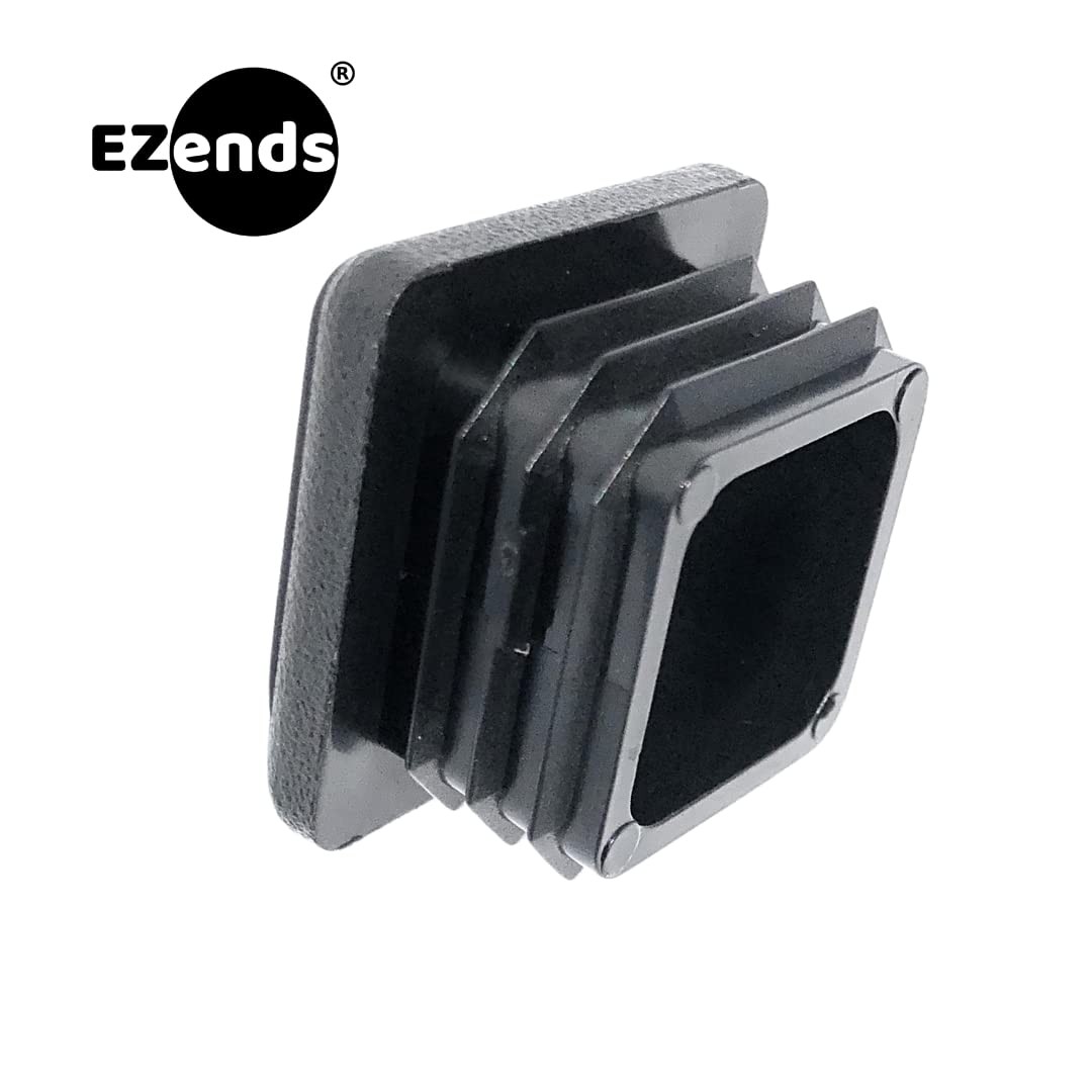 20 PCS 1 Inch 1014 Gauge Durable Polyethylene End Caps Black Plastic Plugs