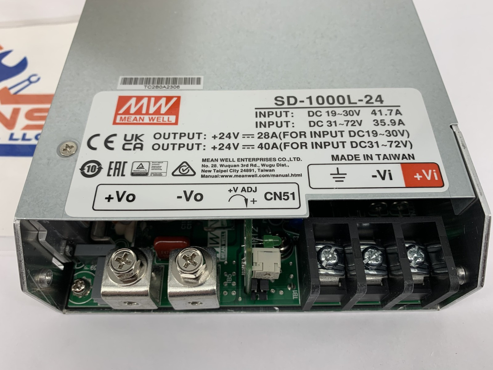 Mean Well SD-1000L-24 960W Isolated DC-DC Converter 19-72VDC Input 24VDC Output