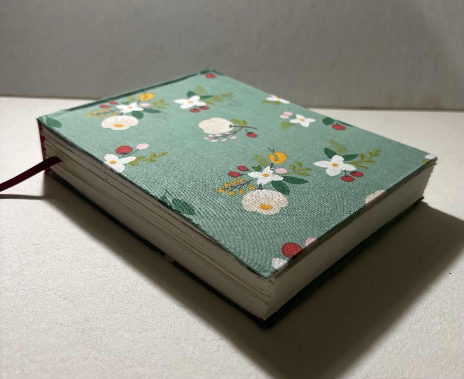 Handmade Flower Fabric – Arches Sketchbook Blank Book – 6.5 in. x 5 in.