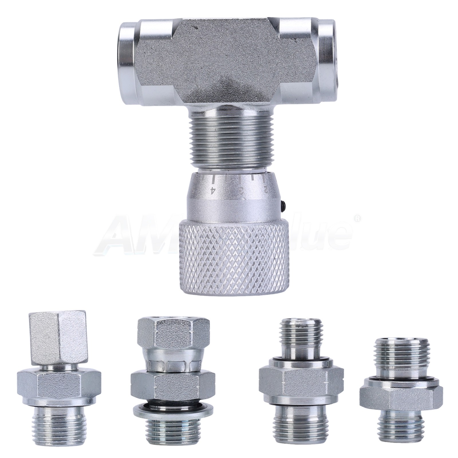 3/8in Hydraulic Adjustable Flow Control Two-way Joint w/ G3/8 For Fluids Gases