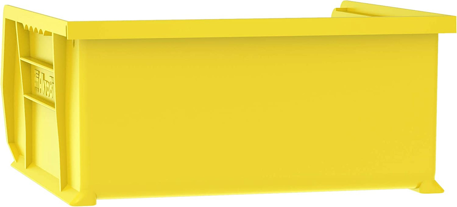 Storage Bins Set: 6 Yellow & 12 Blue Plastic Organizers